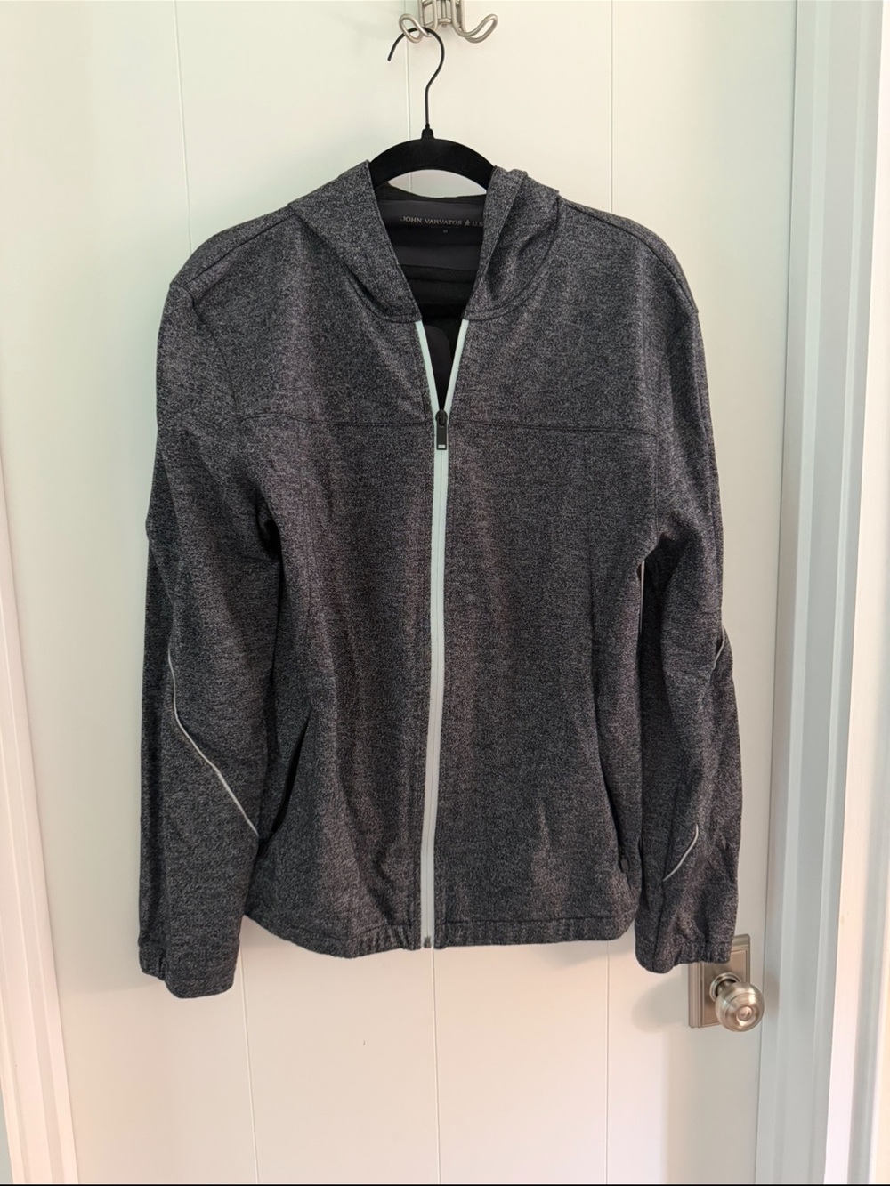 John Varvatos - Size M - High Quality Hooded Zip Jacket - Gray